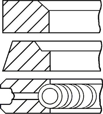 Goetze Engine 08-434200-00 - Kit fasce elastiche autozon.pro