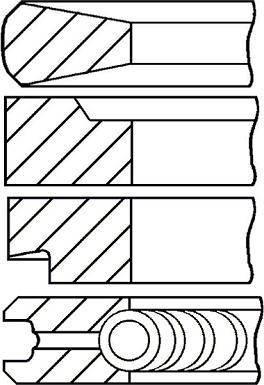 Goetze Engine 08-100100-00 - Kit fasce elastiche autozon.pro