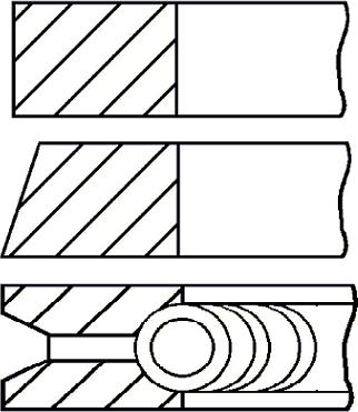 Goetze Engine 08-961800-00 - Kit fasce elastiche autozon.pro