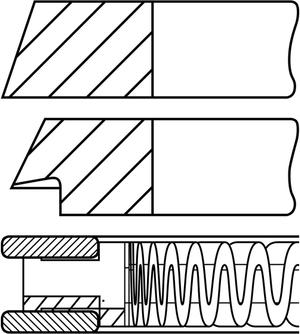 Goetze Engine 08-102500-00 - Kit fasce elastiche autozon.pro