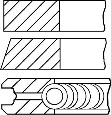 Goetze Engine 08-714400-00 - Kit fasce elastiche autozon.pro