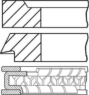 Goetze Engine 08-107800-10 - Kit fasce elastiche autozon.pro