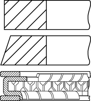 Goetze Engine 08-449500-00 - Kit fasce elastiche autozon.pro