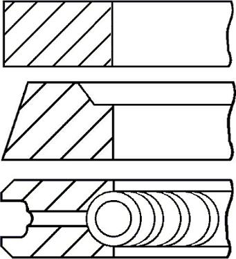 Goetze Engine 08-283600-00 - Kit fasce elastiche autozon.pro