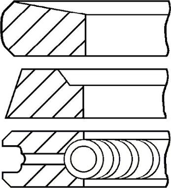 Goetze Engine 08-436100-00 - Kit fasce elastiche autozon.pro