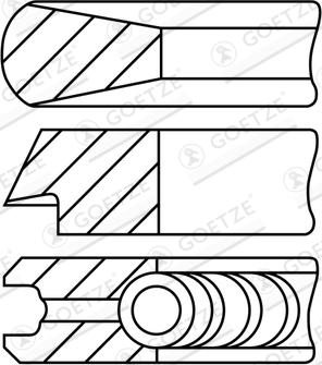 Goetze Engine 08-782300-10 - Kit fasce elastiche autozon.pro