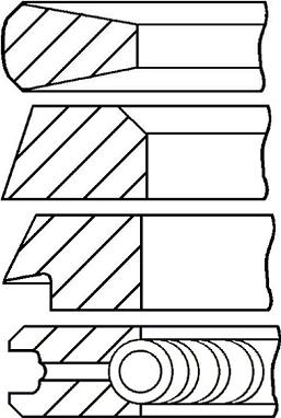 Goetze Engine 08-172900-10 - Kit fasce elastiche autozon.pro