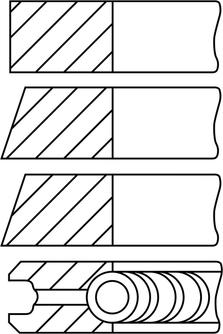 Goetze Engine 08-526400-00 - Kit fasce elastiche autozon.pro