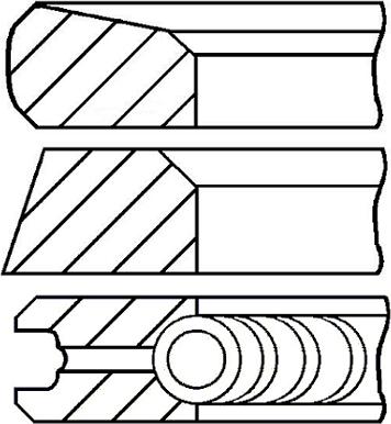 Goetze Engine 08-123700-00 - Kit fasce elastiche autozon.pro