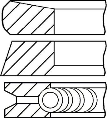 Goetze Engine 08-127400-00 - Kit fasce elastiche autozon.pro