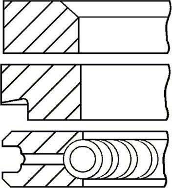 Goetze Engine 08-438500-00 - Kit fasce elastiche autozon.pro