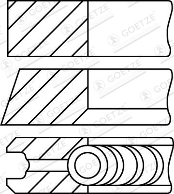 Goetze Engine 08-336500-10 - Kit fasce elastiche autozon.pro