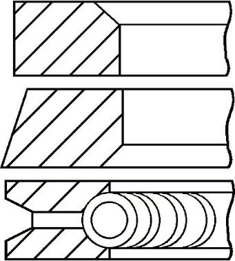 Goetze Engine 08-336600-00 - Kit fasce elastiche autozon.pro