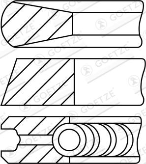 Goetze Engine 08-431600-10 - Kit fasce elastiche autozon.pro