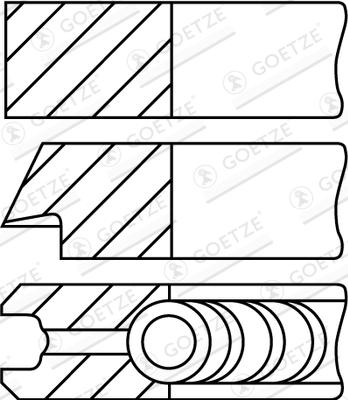 Goetze Engine 08-449705-00 - Kit fasce elastiche autozon.pro