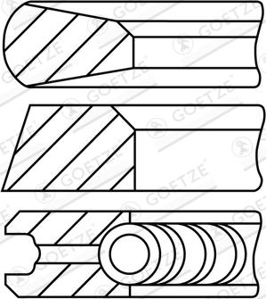 Goetze Engine 08-784800-10 - Kit fasce elastiche autozon.pro