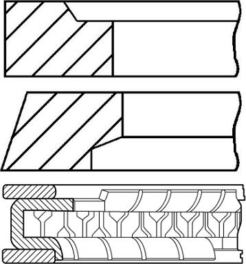 Goetze Engine 08-786800-00 - Kit fasce elastiche autozon.pro