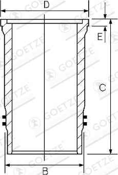 Goetze Engine 15-451740-00 - Canna cilindro autozon.pro