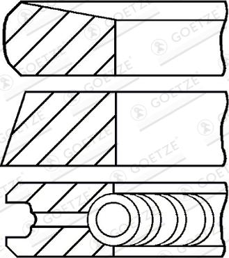 Goetze Engine R67140DR - Kit fasce elastiche autozon.pro