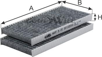GoodWill AG 497 2K CFC - Filtro, Aria abitacolo autozon.pro