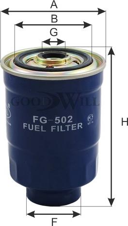 GoodWill FG 502 - Filtro carburante autozon.pro