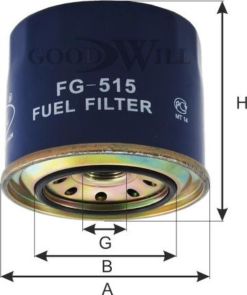 GoodWill FG 515 - Filtro carburante autozon.pro