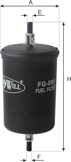 GoodWill FG 099 - Filtro carburante autozon.pro