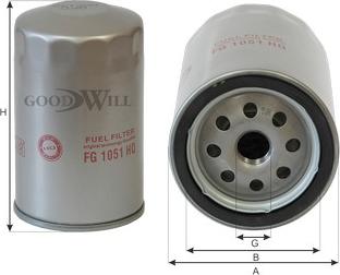 GoodWill FG 1051 HQ - Filtro carburante autozon.pro