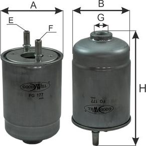 GoodWill FG 177 - Filtro carburante autozon.pro