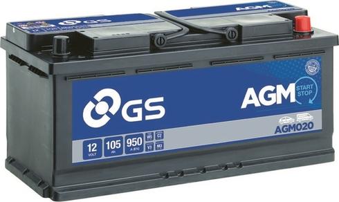 GS AGM020 - Batteria avviamento autozon.pro