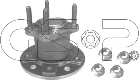 GSP 9400053K - Kit cuscinetto ruota autozon.pro