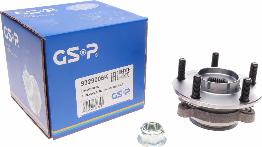 GSP 9329006K - Kit cuscinetto ruota autozon.pro