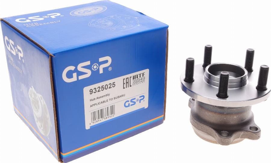 GSP 9325025 - Kit cuscinetto ruota autozon.pro