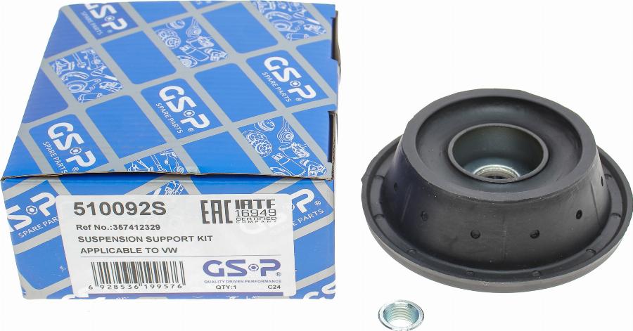 GSP 510092S - Supporto ammortizzatore a molla autozon.pro