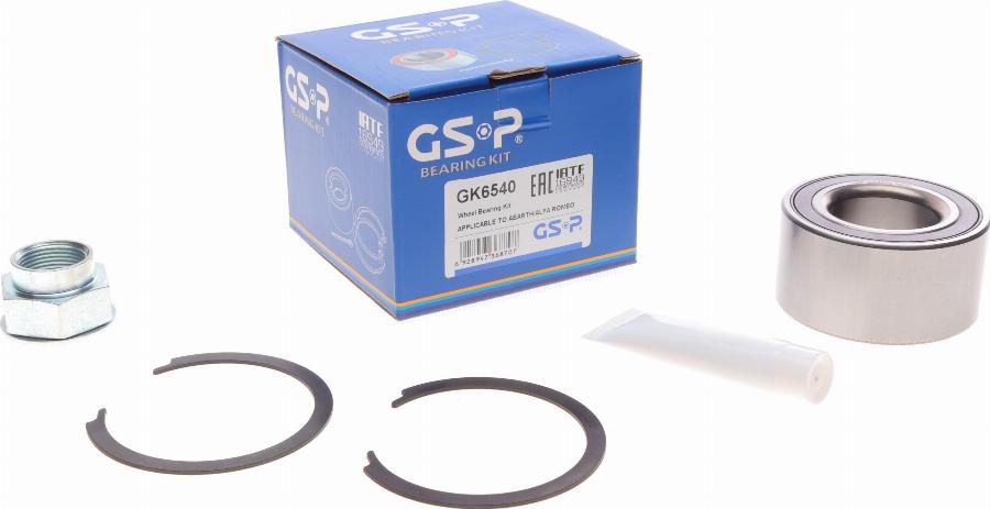 GSP GK6540 - Kit cuscinetto ruota autozon.pro