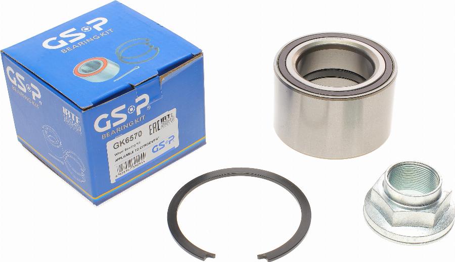 GSP GK6570 - Kit cuscinetto ruota autozon.pro