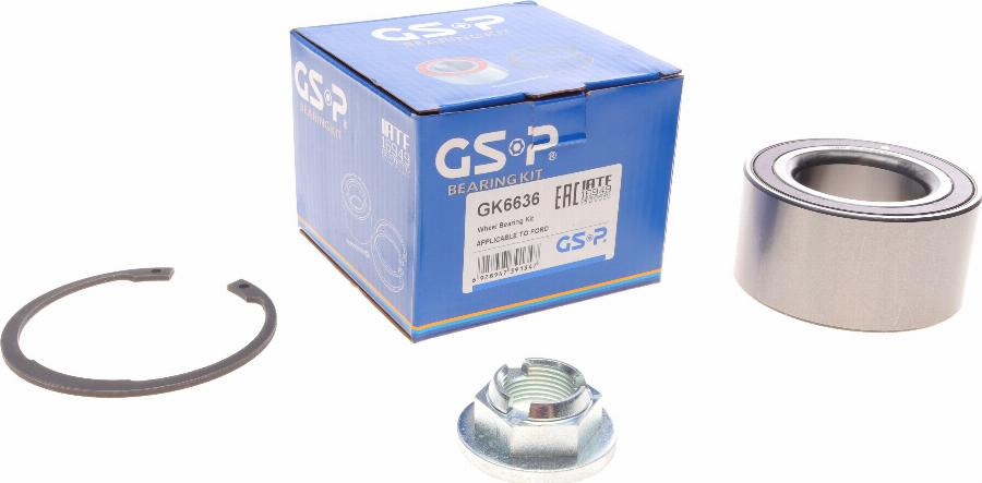 GSP GK6636 - Kit cuscinetto ruota autozon.pro