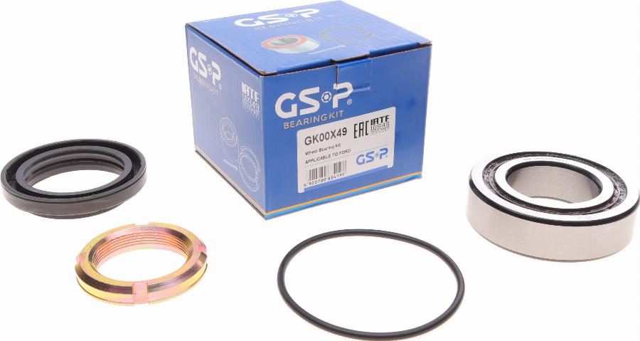 GSP GK00X49 - Kit cuscinetto ruota autozon.pro