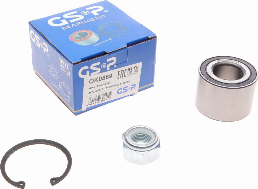 GSP GK0869 - Kit cuscinetto ruota autozon.pro