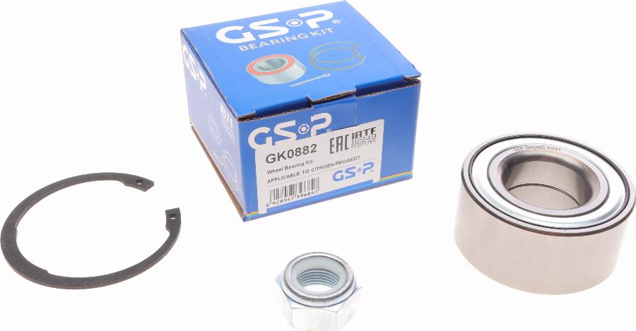 GSP GK0882 - Kit cuscinetto ruota autozon.pro