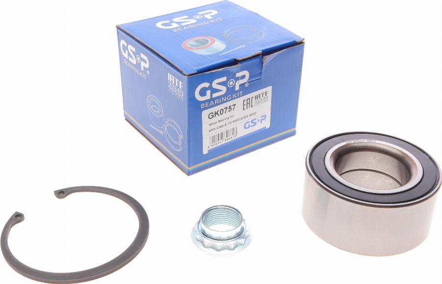 GSP GK0757 - Kit cuscinetto ruota autozon.pro