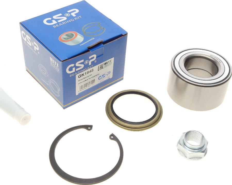 GSP GK1948 - Kit cuscinetto ruota autozon.pro