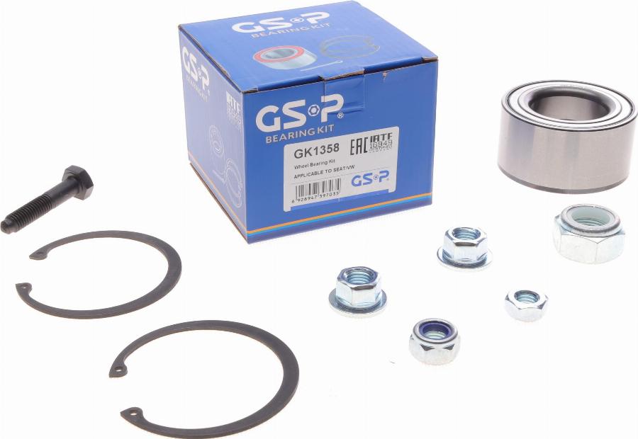 GSP GK1358 - Kit cuscinetto ruota autozon.pro