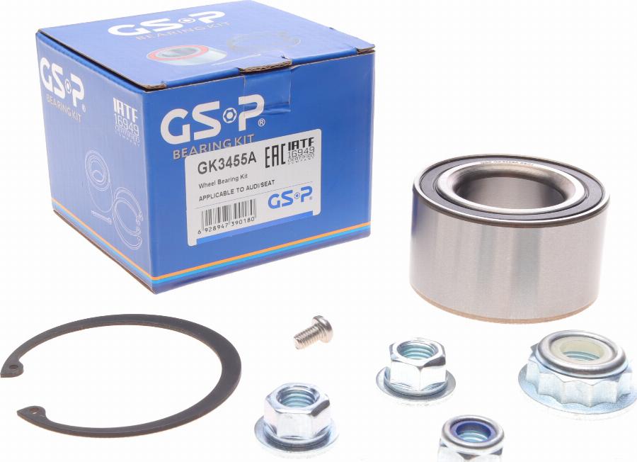 GSP GK3455A - Kit cuscinetto ruota autozon.pro