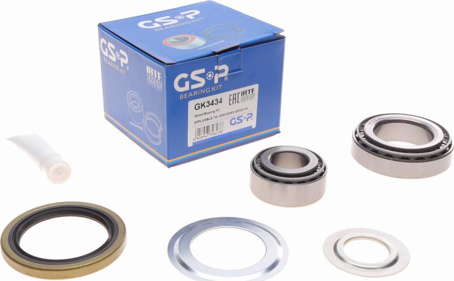 GSP GK3434 - Kit cuscinetto ruota autozon.pro