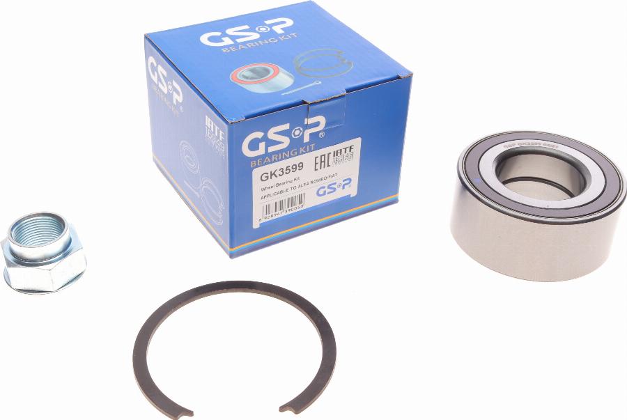 GSP GK3599 - Kit cuscinetto ruota autozon.pro