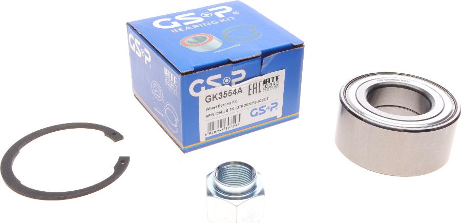 GSP GK3554A - Kit cuscinetto ruota autozon.pro