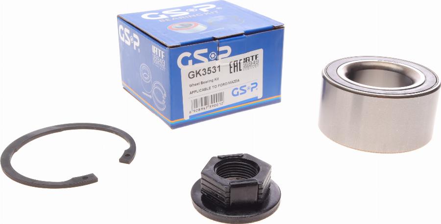 GSP GK3531 - Kit cuscinetto ruota autozon.pro