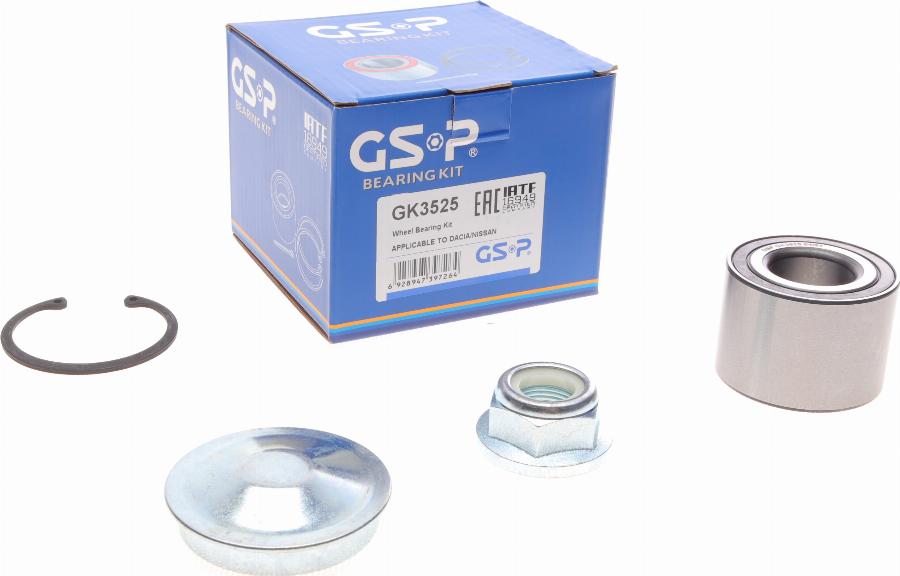 GSP GK3525 - Kit cuscinetto ruota autozon.pro