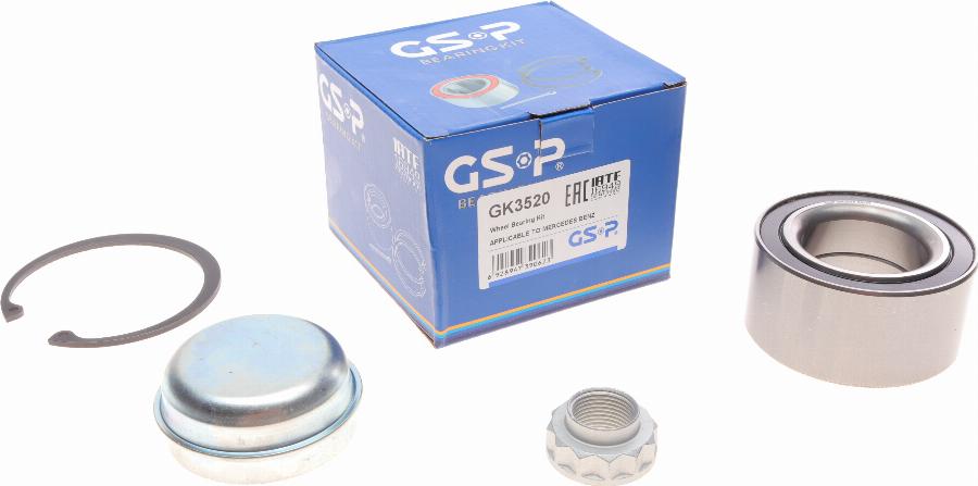 GSP GK3520 - Kit cuscinetto ruota autozon.pro